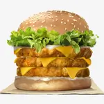 Triple Chicken Cheeseburger